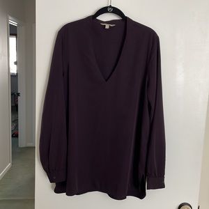 Banana Republic long sleeve purple blouse